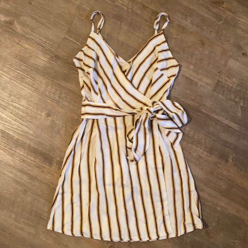Striped Wrap Dress